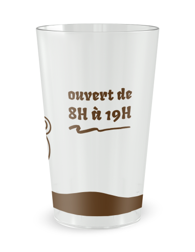 Gobelet blanc de face - Café - Ecocup