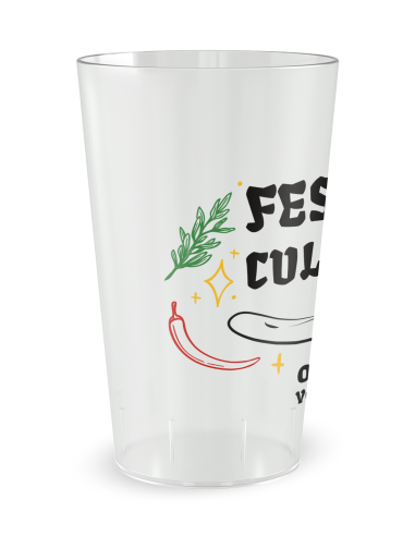 Gobelet transparent de coté - Festival Culinaire - Ecocup