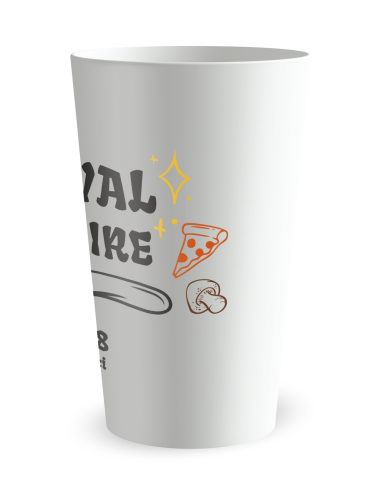 Gobelet blanc de dos - Festival Culinaire - Ecocup