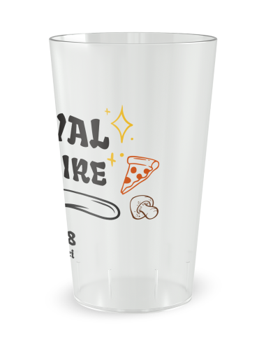 Gobelet transparent de dos - Festival Culinaire - Ecocup