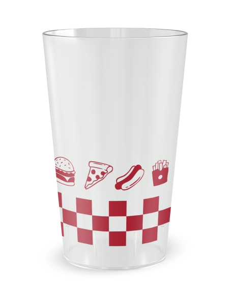 Gobelet transparent de dos - Food Truck Véhicule - Ecocup