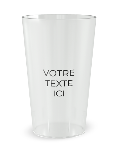 Gobelet transparent de dos - Comité Entreprise Celebrate - Ecocup