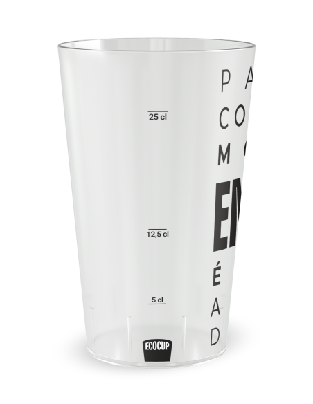 Witte beker aan de voorkant - Personeelsvereniging “Samen” - Ecocup