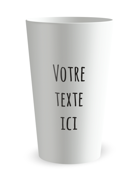 Witte beker achteraanzicht - Bedrijf “Het Team” - Ecocup