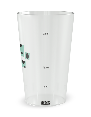 Gobelet transparent Graduation - Musée - Ecocup