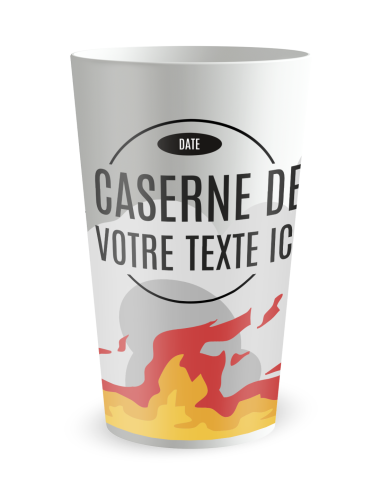 Witte beker aan de voorkant - “Kazerne” - Ecocup