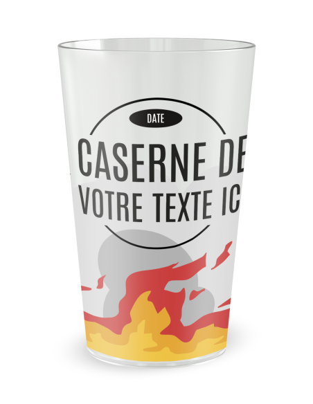 Gobelet transparent de face - Caserne - Ecocup