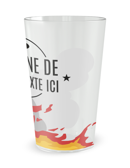 Transparante beker, zijaanzicht - “Kazerne” - Ecocup