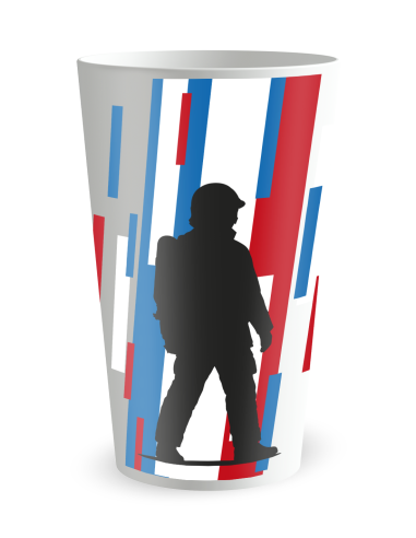 Witte beker aan de voorkant - “Brandweer” - Ecocup