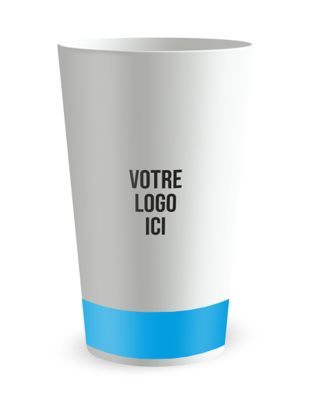 Witte beker achteraanzicht - “Reddingsdienst op Zee” - Ecocup