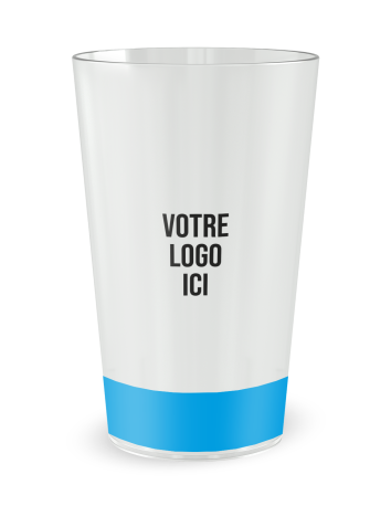 Gobelet transparent de face - Sauveteurs en Mer - Ecocup 2