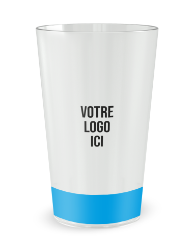 Gobelet transparent de dos - Sauveteurs en Mer - Ecocup