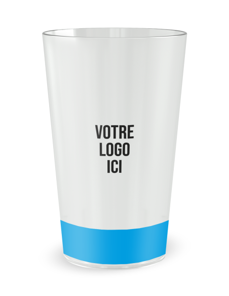 Gobelet transparent de dos - Sauveteurs en Mer - Ecocup