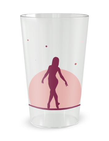 Transparante beker aan de voorkant - “Dans” - Ecocup