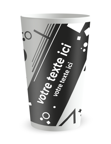 Gobelet blanc de face - E-sport - Ecocup