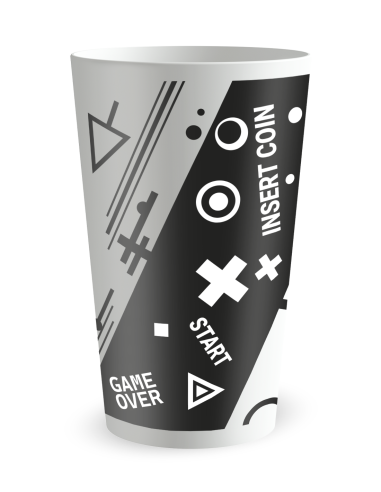 Gobelet blanc de dos - E-sport - Ecocup