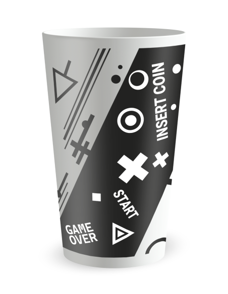 Witte beker achteraanzicht - “E-sport” - Ecocup