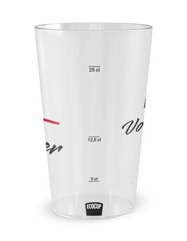 Gobelet transparent Graduation - Run Together - Ecocup