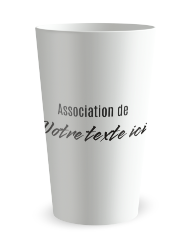 Gobelet blanc de dos - Run Together - Ecocup