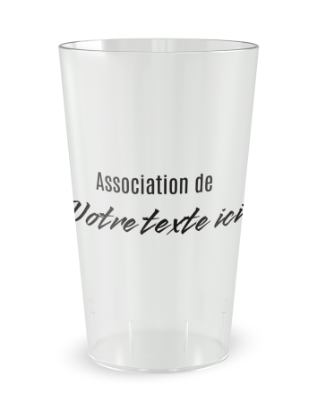Gobelet transparent de face - Run Together - Ecocup 2