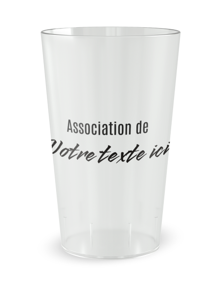 Gobelet transparent de dos - Run Together - Ecocup