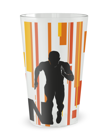 Gobelet transparent de coté - Silhouette Course Départ - Ecocup