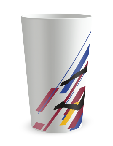 Gobelet blanc de dos - Silhouette Football - Ecocup