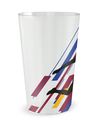 Gobelet transparent de dos - Silhouette Football - Ecocup