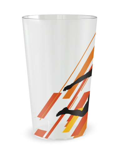 Gobelet transparent de coté - Silhouette Sport Football - Ecocup