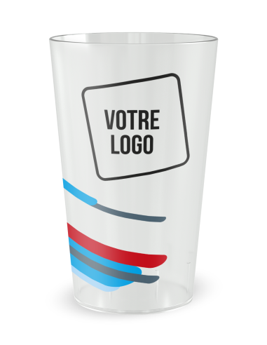 Gobelet transparent de dos - Silhouette Surf - Ecocup