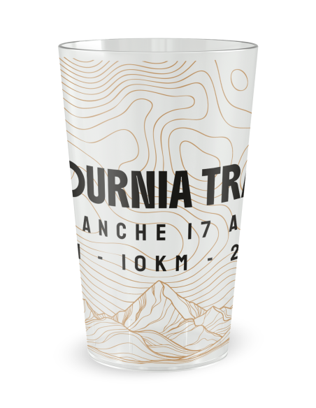Gobelet transparent de face - Trail - Ecocup
