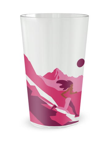 Transparante beker aan de voorkant - “Bergtrail” - Ecocup