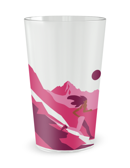 Transparante beker aan de voorkant - “Bergtrail” - Ecocup