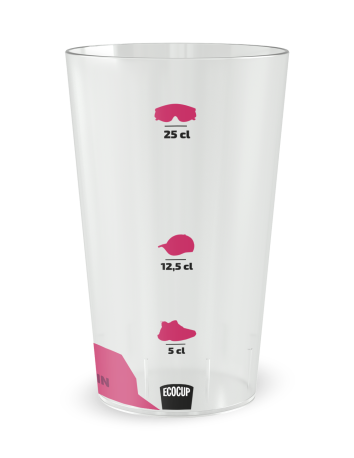Transparante beker aan de voorkant - “Bergtrail” - Ecocup 2