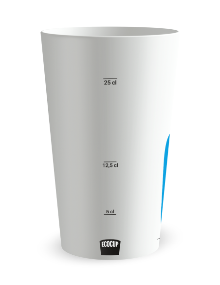 Gobelet blanc Graduation - Fêtes Amis Cheers - Ecocup