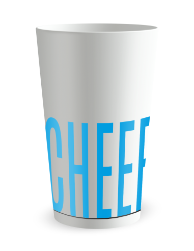 Witte beker achteraanzicht - Feest Vrienden “Cheers” - Ecocup