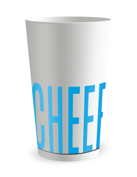 Gobelet blanc de dos - Fêtes Amis Cheers - Ecocup