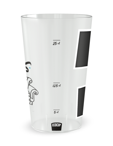 Transparante beker met maatverdeling - Friends-feestbeker - Ecocup