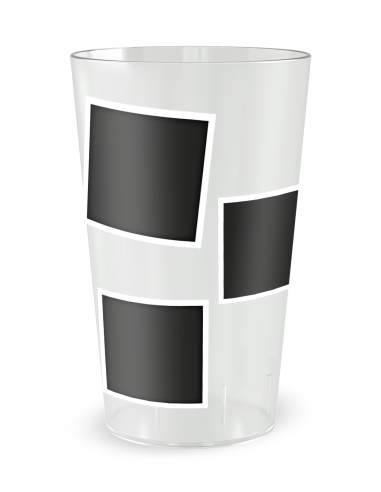 Gobelet transparent de dos - Fête Friends - Ecocup