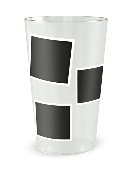 Gobelet transparent de dos - Fête Friends - Ecocup