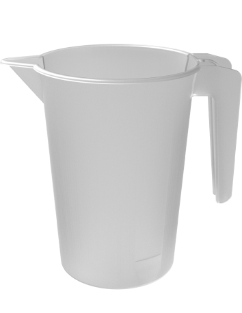 Carafe Ecocup - ECO CARAFE - transparent, vue de face, contenance 1,5 L