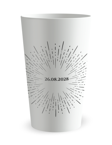 Witte beker - Voornaam - trouwbeker initialen - Ecocup