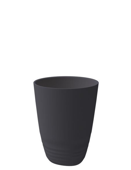 Tasse expresso réutilisable PURE - Taille L en noir - collection Ecocup - contenance 34,5 cl