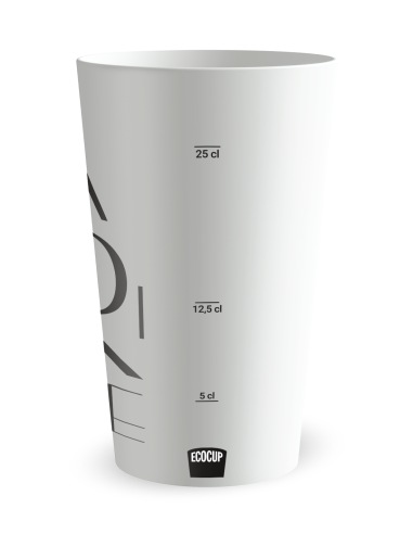 Gobelet blanc Graduation - mariage grandes lettres - Ecocup