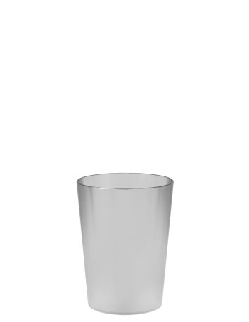 Gobelet réutilisable ECO 12 pour vos évènements - transparent, vue de face, contenance 10 cl - collection Ecocup