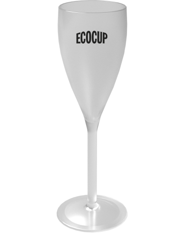 Champagneflûte ECO CHAMP 12 – transparant, personalisatie in één kleur, inhoud 10 cl / 12 cl