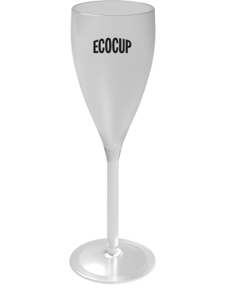 Flûte à champagne ECO CHAMP 12 – transparent, personnalisé 1 couleur, contenance 10 cl / 12 cl