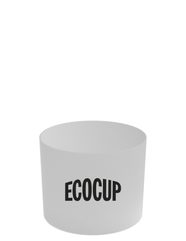 Personaliseerbaar ‘short drinks’-glas – ECO BODEGA – wit, personalisatie in één kleur, vooraanzicht, inhoud 25 cl