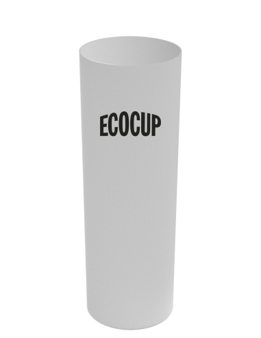 Longdrink-glas – ECO TUBO 30 – transparant, personalisatie in één kleur, vooraanzicht, inhoud 30 cl