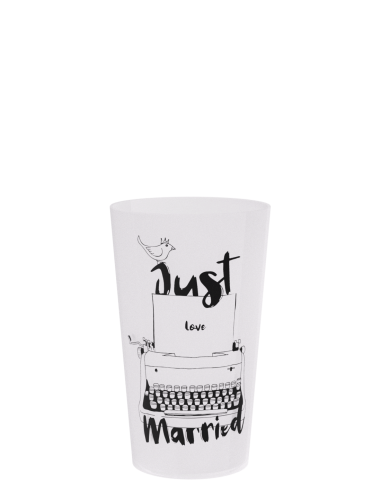 Hergebruikbare beker – ECO 18 – personalisatie in één kleur, inhoud 15 cl – Ecocup-collectie